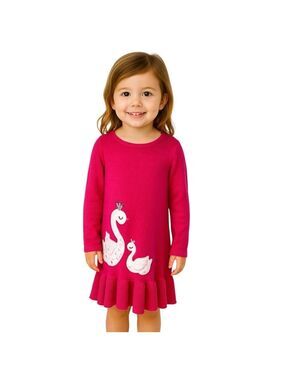 Gymboree Size 4T Embellished Swan Lake Pink Sweater Dress